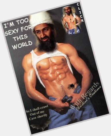Osama Bin Laden shirtless bikini
