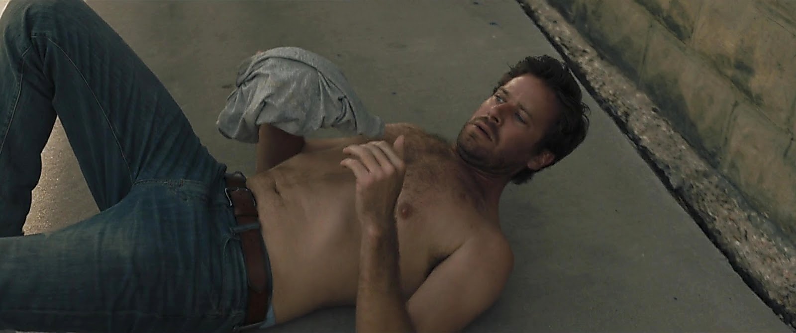 Armie Hammer sexy shirtless scene October 18, 2019, 4pm