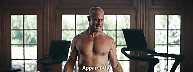 Christopher Meloni sexy shirtless scene July 15, 2022, 9am
