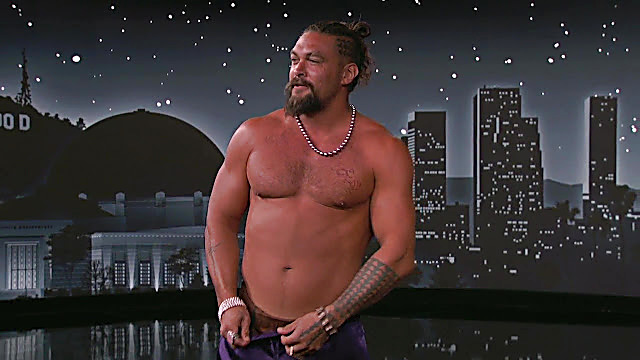 Jason Momoa sexy shirtless scene November 11, 2022, 2am