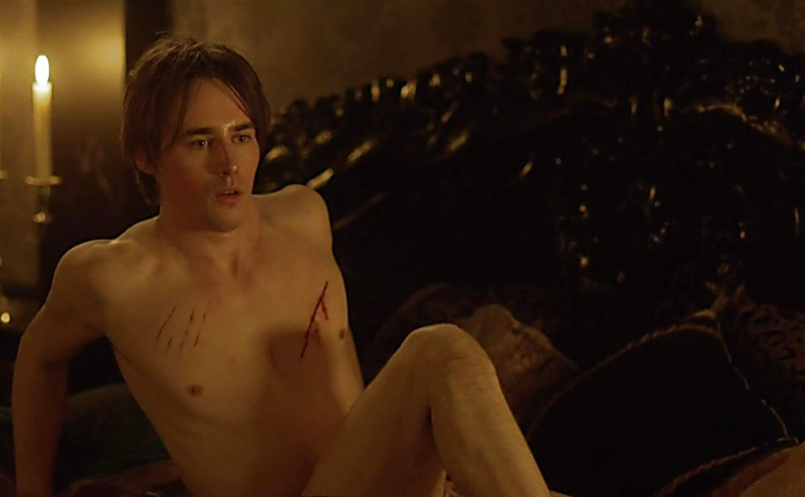 Does reeve carney feel embarrassed during sex scenes