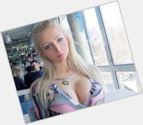 Valeria Lukyanova Slim body,  dyed blonde hair & hairstyles