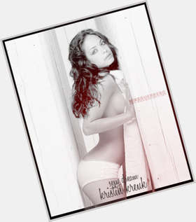 Kristin Kreuk Slim body,  dark brown hair & hairstyles