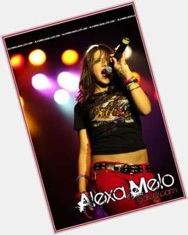 Alexa Melo Slim body,  dark brown hair & hairstyles