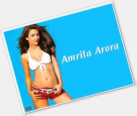 Amrita Arora Slim body,  dark brown hair & hairstyles