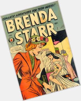 Brenda Starr Average body,  dark brown hair & hairstyles