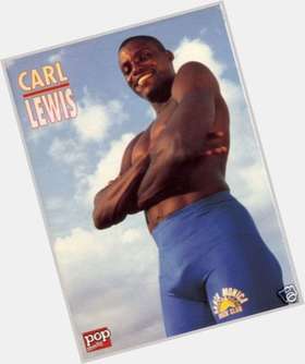 Carl Lewis Athletic body,  black hair & hairstyles