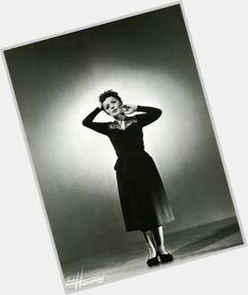 Edith Piaf Slim body,  black hair & hairstyles