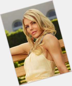 Jessica Canseco Voluptuous body,  dyed blonde hair & hairstyles