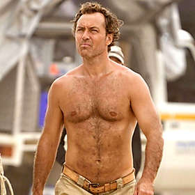 Jude Law flaunts shirtless physique on \