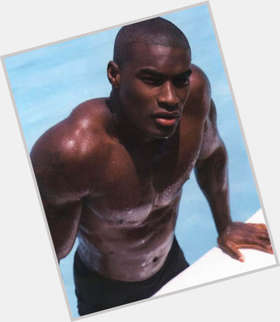 Tyson Beckford Bodybuilder body,  dark brown hair & hairstyles